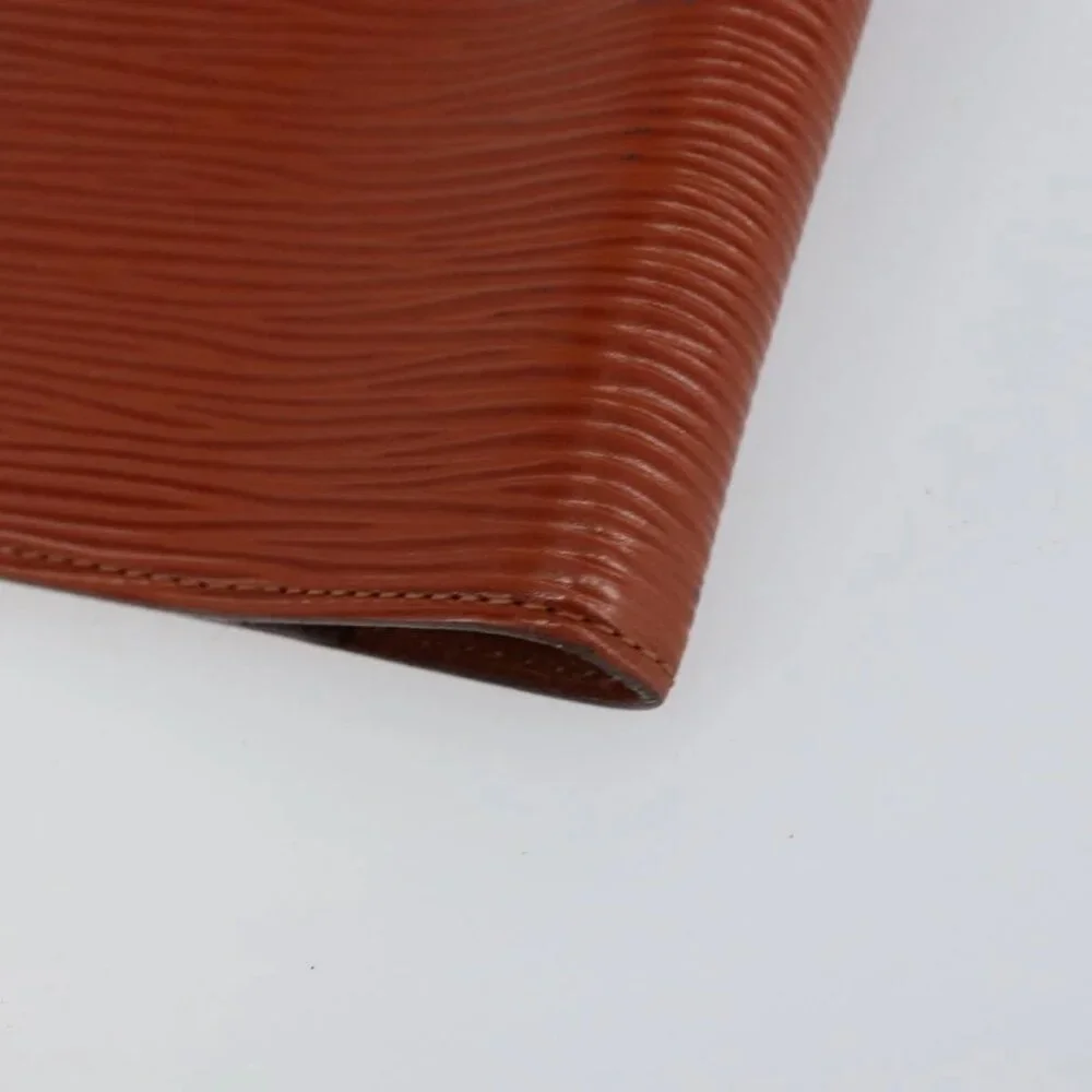 LOUIS VUITTON Epi Agenda PM Day Planner Cover Brown